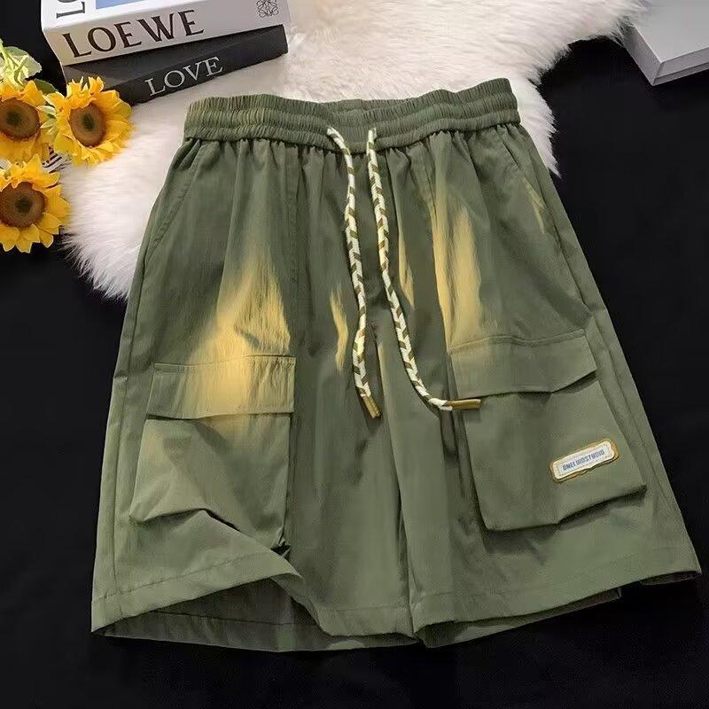 

Мужские летние повседневные брюки-карго 2020 года, спортивная одежда для фитнеса, баскетбола, быстросохнущие шорты для бега, пляжные шорты, брюки для занятий спортом на открытом воздухе 2024 XL зелёный