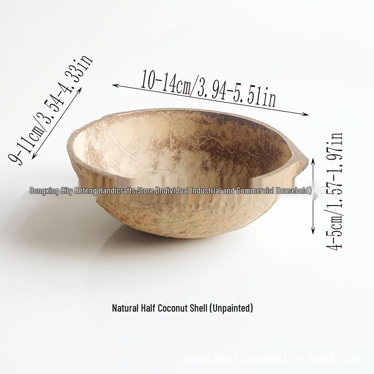 Polished Coconut Shell Ornament: Key Holder, Snack Dish, Candle Holder