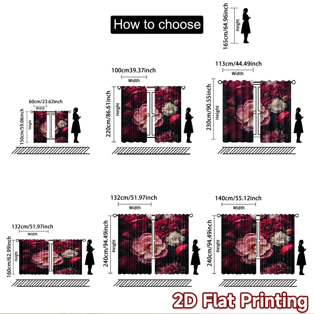 2D flat Photography Backdrop Photography Backdrop Colorful Blooms on Dark 100% Polyester Party Decorations Use for Photo