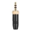 1Pcs Gold-Plated Contact 3.5mm Audio Male Plug Stereo Headphone Jack Plug  For Sennheiser Mic