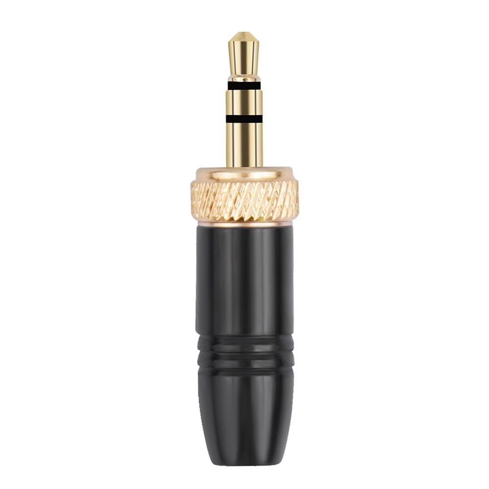 1Pcs Gold-Plated Contact 3.5mm Audio Male Plug Stereo Headphone Jack Plug For Sennheiser Mic