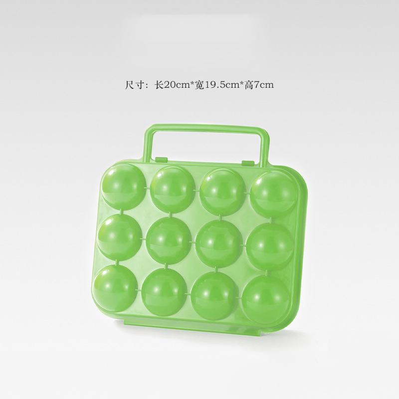 6/12 Grid Egg Storage Box Plastic Travel Portable Kitchen Utensils Outdoor Picnic BBQ Camping Tableware Camping Gear