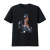 Limited Beyonce Tour 2023 T Shirt Vintage Black with Shiny Sequin Cowgirl Riding Horse Print Nh261 Vintage Washed Casual Soft