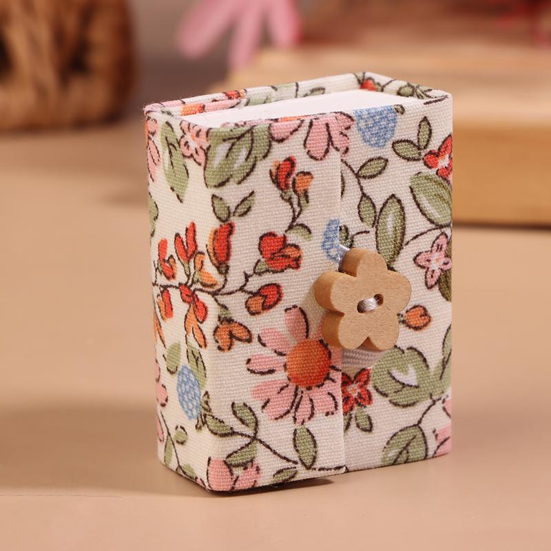 Mini Tragbares Handgemachtes Stoff Mittelgrob Aquarellbuch Handbuch Notizblock Skizzenbücher Studenten Kunstbedarf