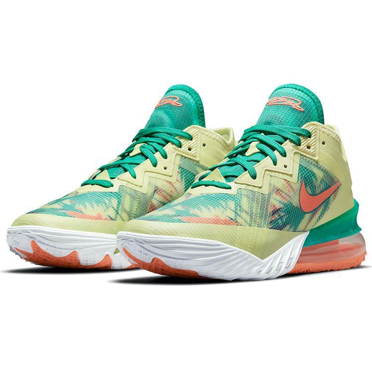 Nike LeBron 18 Low LeBronold Palmer Unisex Sneakers Yellow White Lime CV7562-300