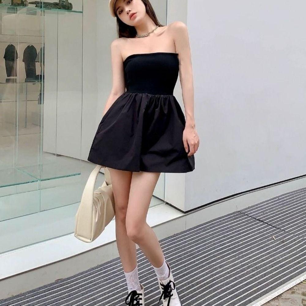 Sleeveless Strapless Jumpsuit Shorts Wide Leg High Waisted Clothing  Party