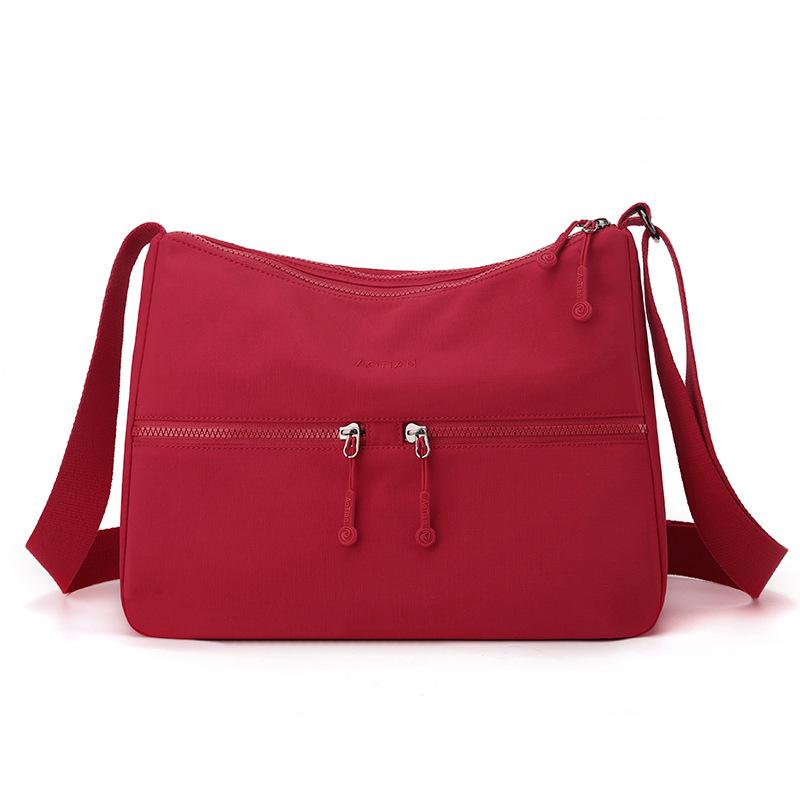 

Большая вместительная сумка через плечо женская сумка для путешествий на открытом воздухе легкая сумка через плечо красный