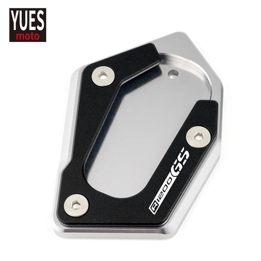 Motorcycle Accessories CNC Foot Side Stand Extension Pad Support Kickstand Plate Enlarge For BMW R1200GS LC R1200 GS Rallye