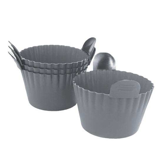 Air Fryer Egg Poacher Silicone Cupcake Baking Cups Non-stick Muffin Mold Reusable Ramekins for Air Fryer Ovens