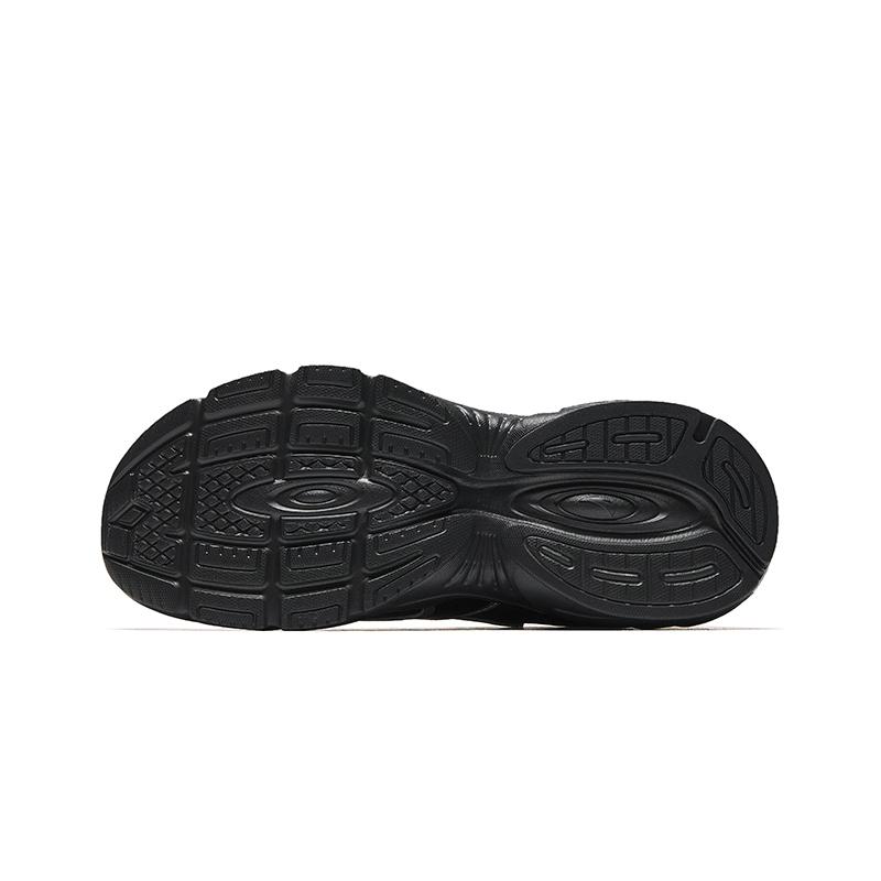 New Anta Anti Slip Wear Resistant Low Top Casual Running Shoes Men's Black Silver 912515505-4