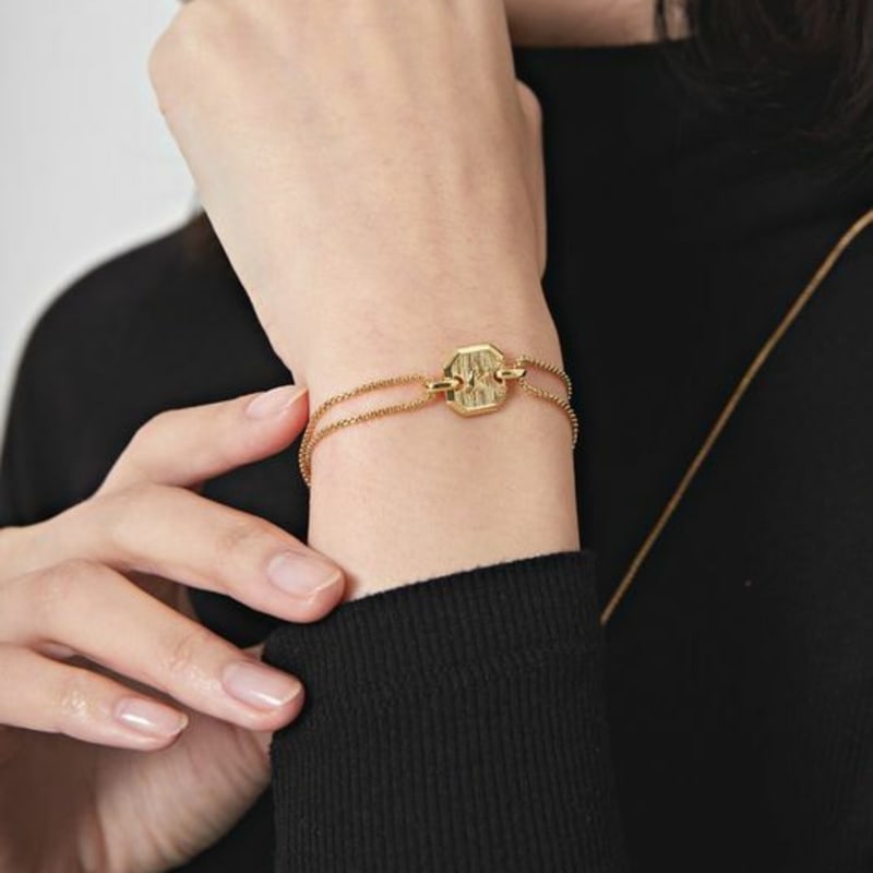 Gaman W Gold Rain Bird Bracelet