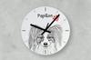 Papillon, Continental Toy Spaniel – Wall clock with a dog, shelf clock with a print | Art-Dog