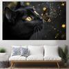 Black Cat Butterfly Glow Tapestry Animal Art Wall Hanging Mystical Decor Living Room Print