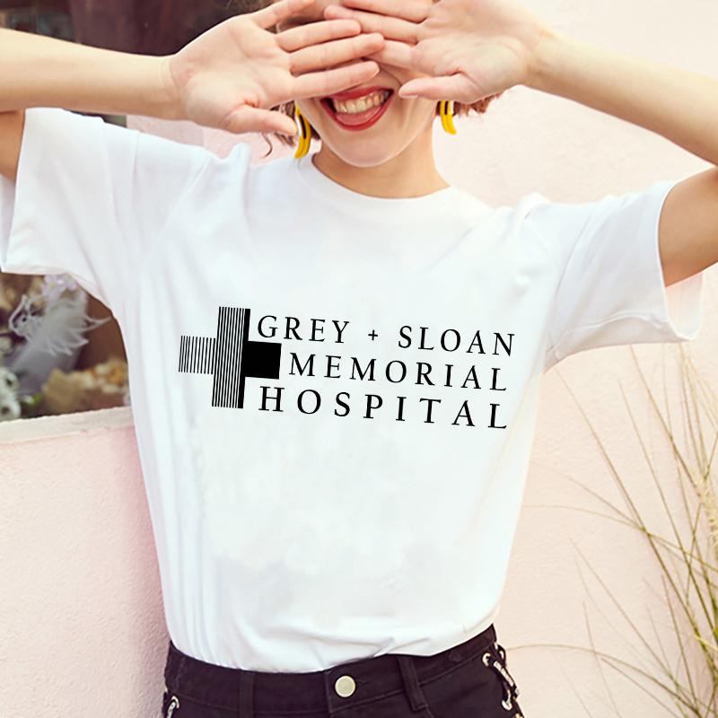 2024 Summer T-shirts Women Greys Anatomy You're My Person Graphic Lady T Shirts Kawaii Tops Korean Fashion Y2k T-shirt White Top