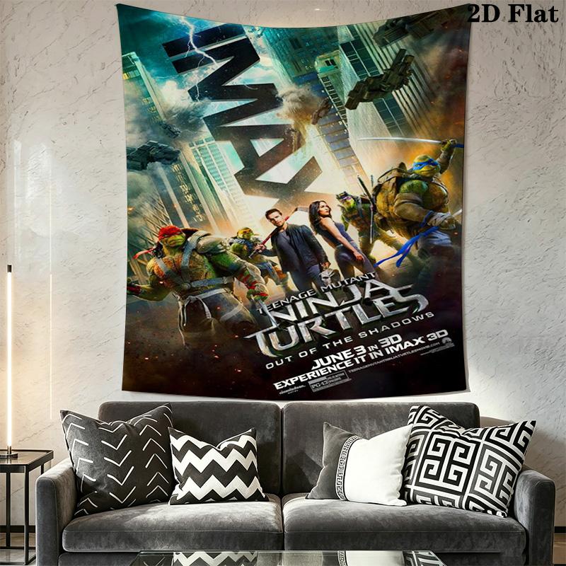 Mutant Turtles Urban Warriors Tapestry Fashion Print Background Cloth Wall Decoration Background Wall Hanging Cloth Home Decor