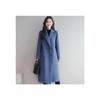 Dámský vlněný kabát střední délky - Jaro/Podzim, Volný střih, Nadměrná velikost, Korejský styl