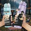 1PC Retro Male Musician 750ml Sports Water Bottle Leakproof Straw Lid Outdoor Office Home