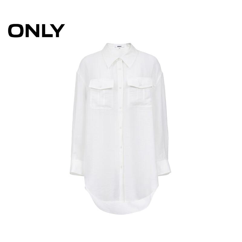 ONLY 2025 Winter Sheer Solid Loose Long Shirt