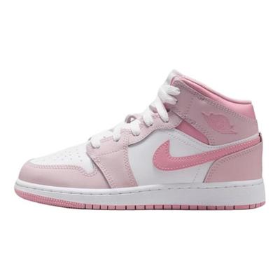 Air 1 Mid GS Rosa Perla Bianco Scarpe da Ginnastica per Bambini Rosa Medio-Morbido DQ8423-600