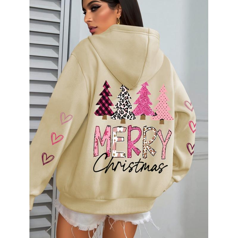 Merry Christmas And The E Printing Women Hooded