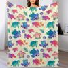 Sea Turtle Bright Throw Blanket Warm Comfortable Blanket for Office Napping