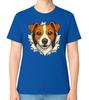 Cute Jack Russell Terrier Graphic Unisex Ripped T-Shirt Dog Lover Pet Tee