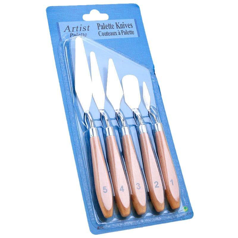 Acrylic & Oil Paint Mixing Knife Set - Palette & Scraper Tools for Art Painting