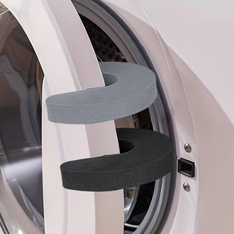 2pcs Soft-Touch Anti-Pinch Washing Machine Ventilation Bracket Set | Plastic Door Stopper, No Battery Required