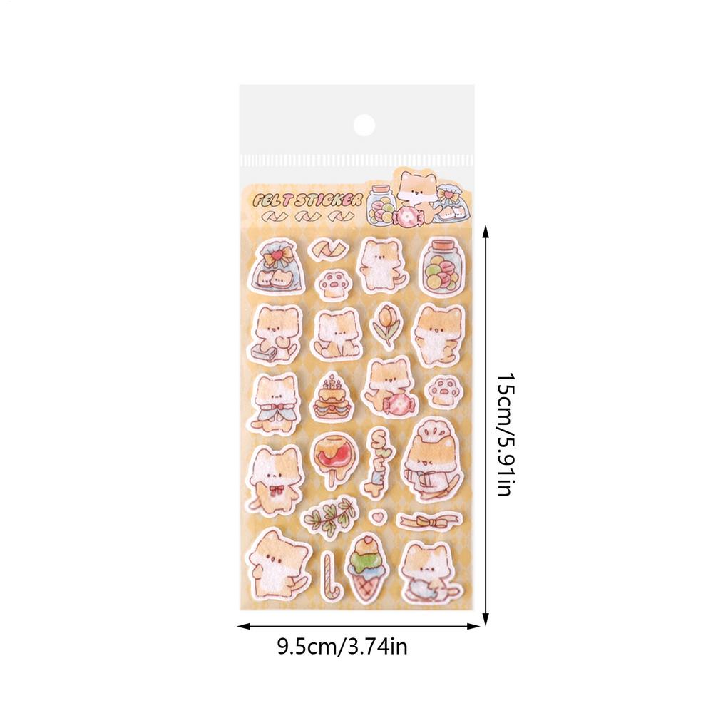 1 Sheets 3D Puffy Stickers For Kids Funny Cartoon Animal Stickers Self-adhesive Scrapbooking Sticker For Journal Notebook Decor