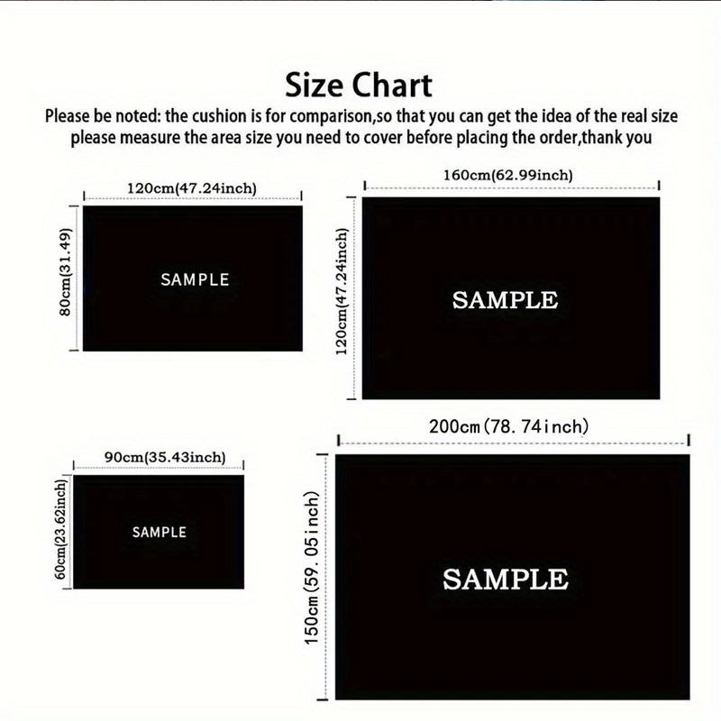 1pc Mickey Pattern Area Rug Soft Flannel Floor Mat for Living Room,Office,Bedroom and Carpet