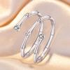 NEW 925 Sterling Silver AAA Zircon Rings For Women Love Heart Engagement Wedding Ring Luxury Charm Fashion Jewelry Party Gift