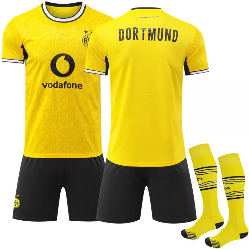 2026-27 Dortmund Home Sport Training Jersey Set with Socks Teens Kids Adults Football Kits 16
