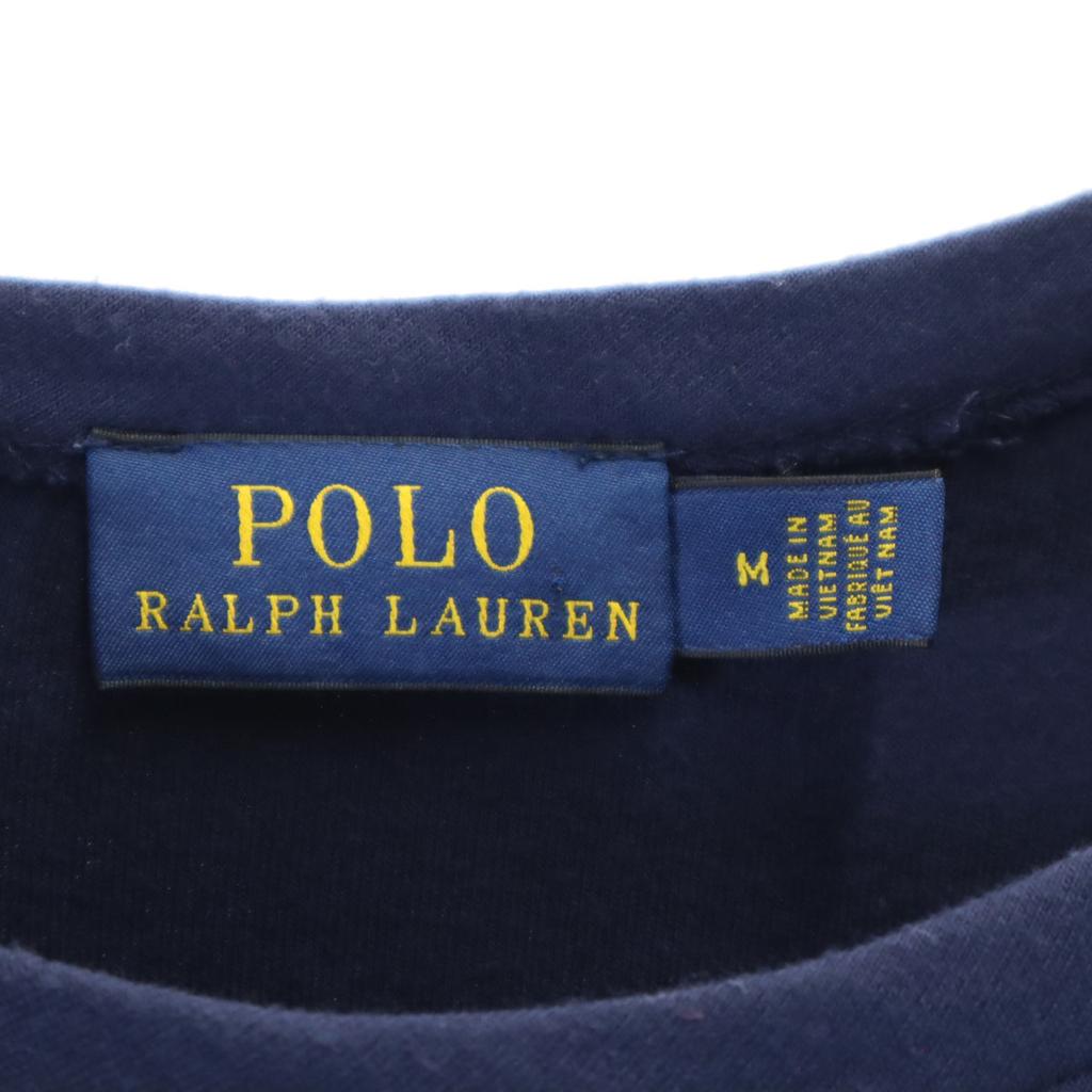 POLO RALPH LAUREN Short sleeve Long dress M Navy Women Used
