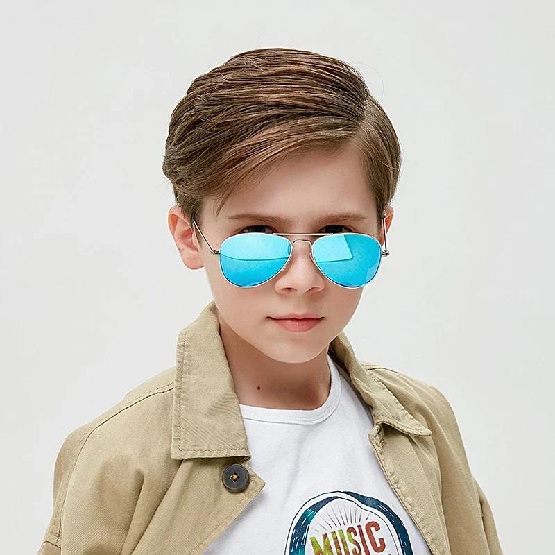 Classic Kids Sunglasses Fashion Children Pilot Sun sleek Glasses Metal frames Girls Outdoors Goggle Glasses UV400