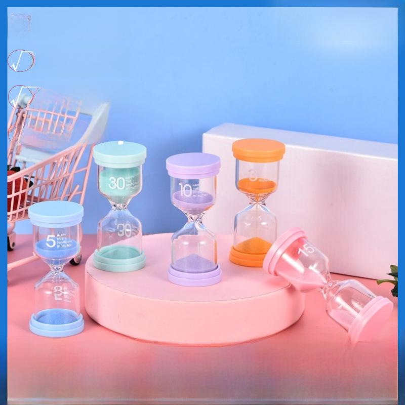 1PCS 3/5/10/15/30 Minutes Colorful Hourglass Sandglass Children Kid Gift Toy Sand Timer Hour Glass Home Decoration Sand Clock