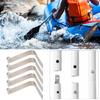 5 Pezzi Clip a Molla a Scatto per Remi da Kayak Lamiera a Molla di Posizionamento a V Clip per Pali della Tenda Tubo di Bloccaggio Pin Facile da Usare