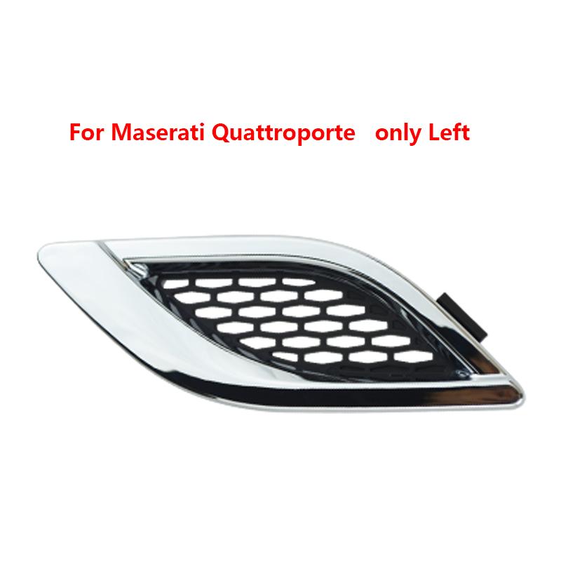 1Pcs For Maserati Ghibli Levante Quattroporte GT Car Front Side Grille Air Intake Fender Vents Grill