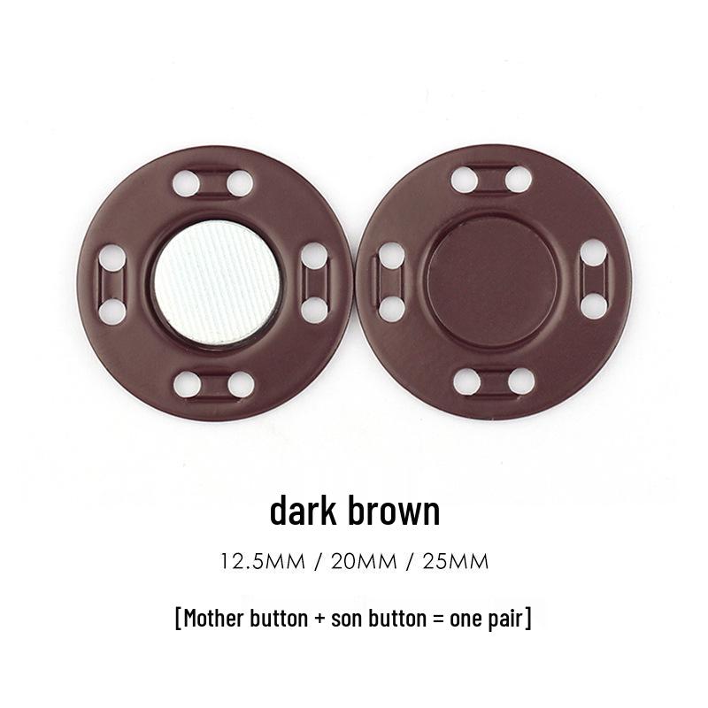 Colored Magnetic Snap Button: Hidden Metal Stud & Eye Closure for Coats and Bags