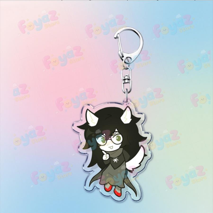 Cartoon Homestuck Keychain Accessories Bag Charms Dave Strider John Egbert Karkat Gamer Keyrings Jewelry Fans Freinds Gift