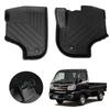 Daihatsu Hijet Truck 3D Floor First TPE Compatible with Daihatsu Hijet Customizable Interior Easy Protective Black Mats, Row, Material, S500/S510