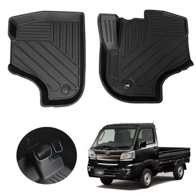 Daihatsu Hijet Truck 3D Pavimento Primo TPE Compatibile con Daihatsu Hijet Custom Interno Facili Protettivi Tappetini Neri, Fila, Materiale, S500/S510