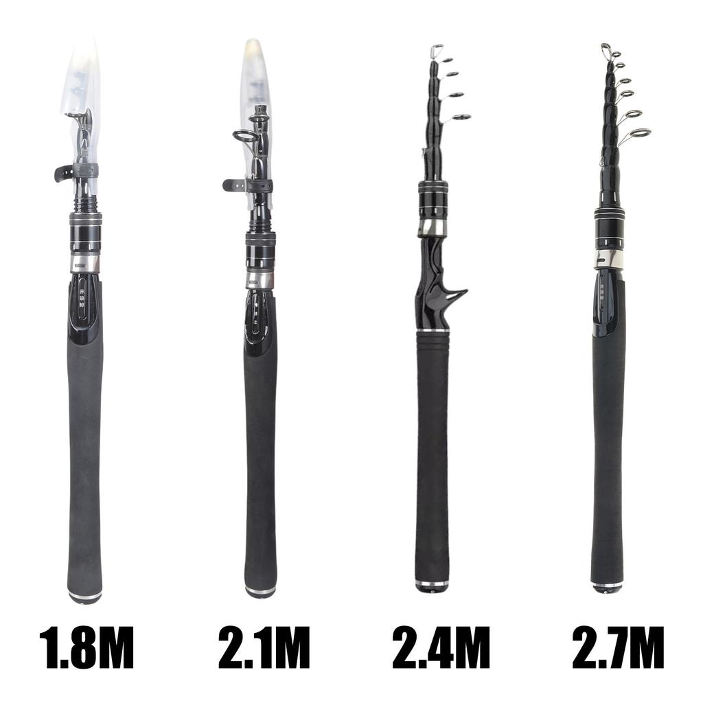 Fishing Poles Telescopic Casting Travel Rod Freshwater Saltwater Fishing Tackle Accessories Carbon Fishing Rods