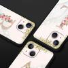 Flowers Letter Phone Case For iPhone 17 16 15 Pro Max 11 12 13 14 7 8 Plus SE 2020 X XR XS Cover Soft Black