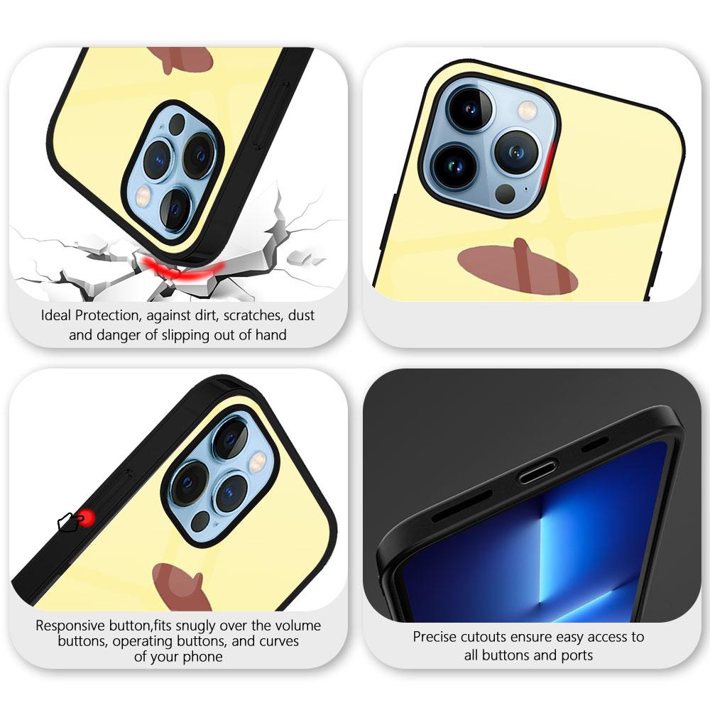 Cartoon Snowman Cat Case For Iphone 11 Pro Max 14 13 12 Mini Xs Xr X 7 8 6s Plus Se 2022 Tempered Glass Cover Protection Shell