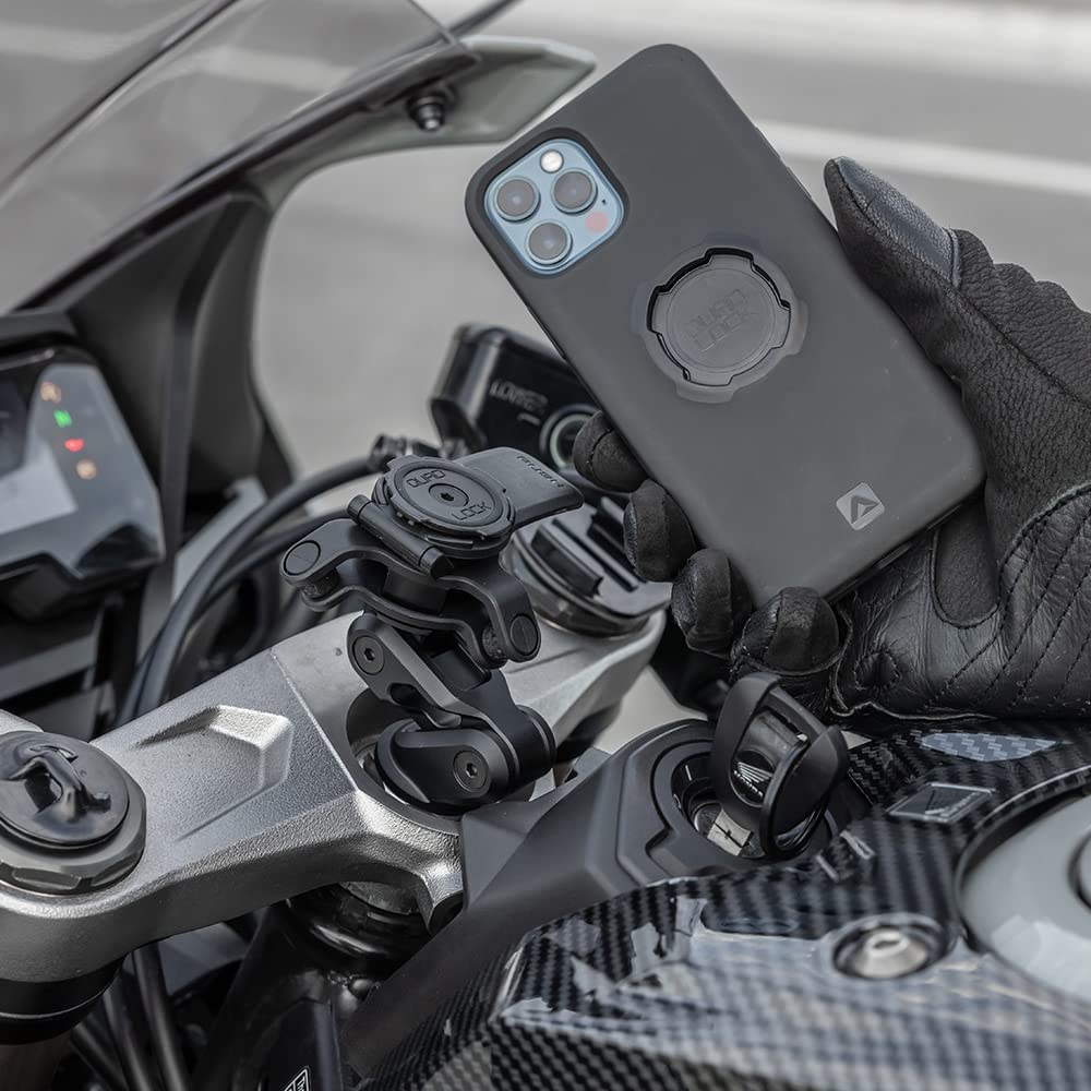 Quadlock Fork Stem Mount PRO for Motorcycles Black QLM-FSM-PRO