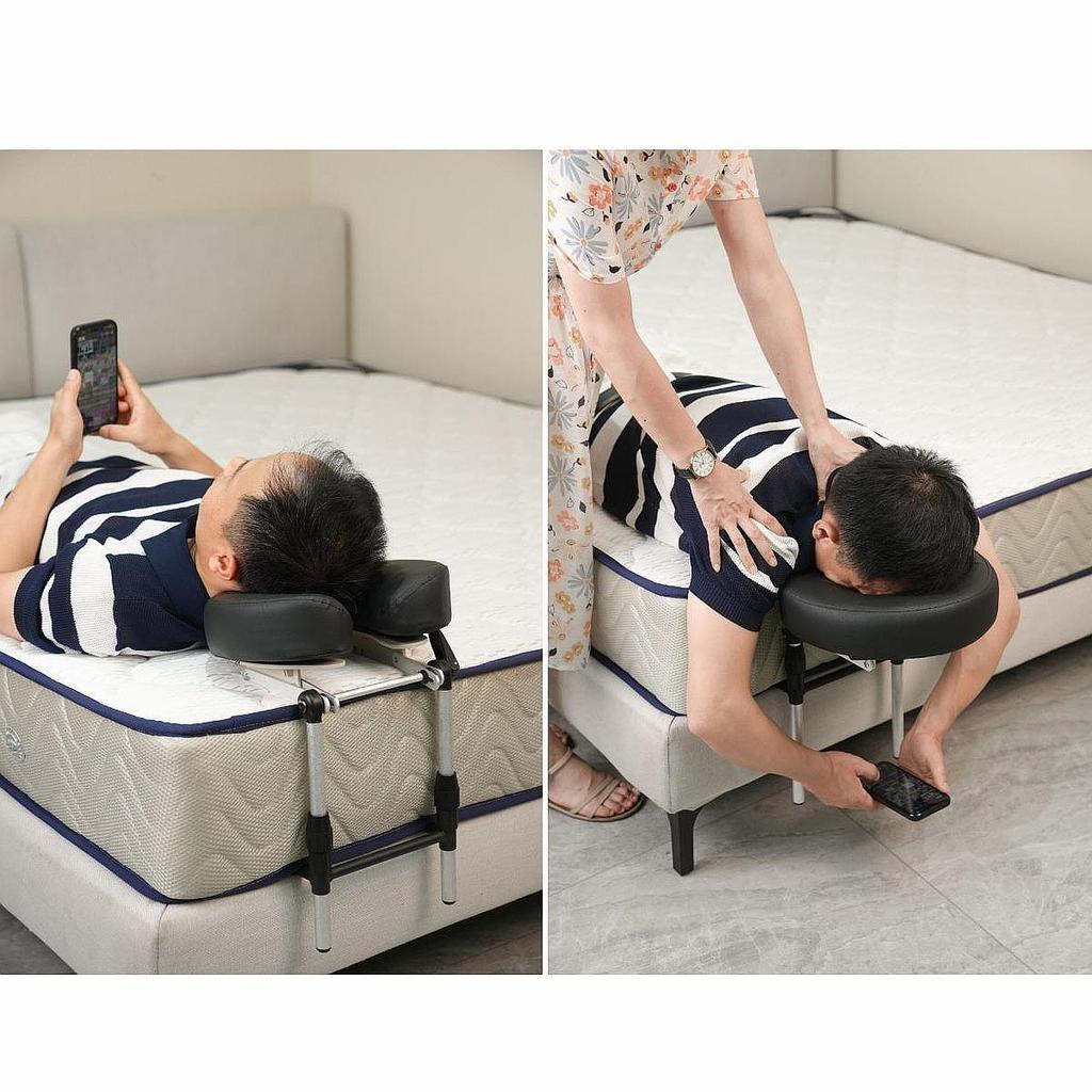 Face Pillow Cradle Support Adjust Height Angle Mattress Top Massage Kit Face Down Pillow Professional for SPA Salon Massage Shop