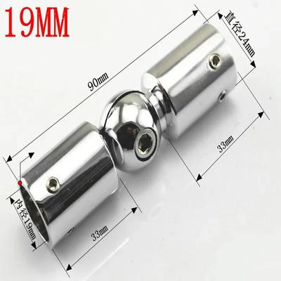 Złączka do rur ze stali nierdzewnej 19/25 mm Części do kabiny prysznicowej Głowica drążka Uchwyt szklany Zacisk do węża Złącze uniwersalne