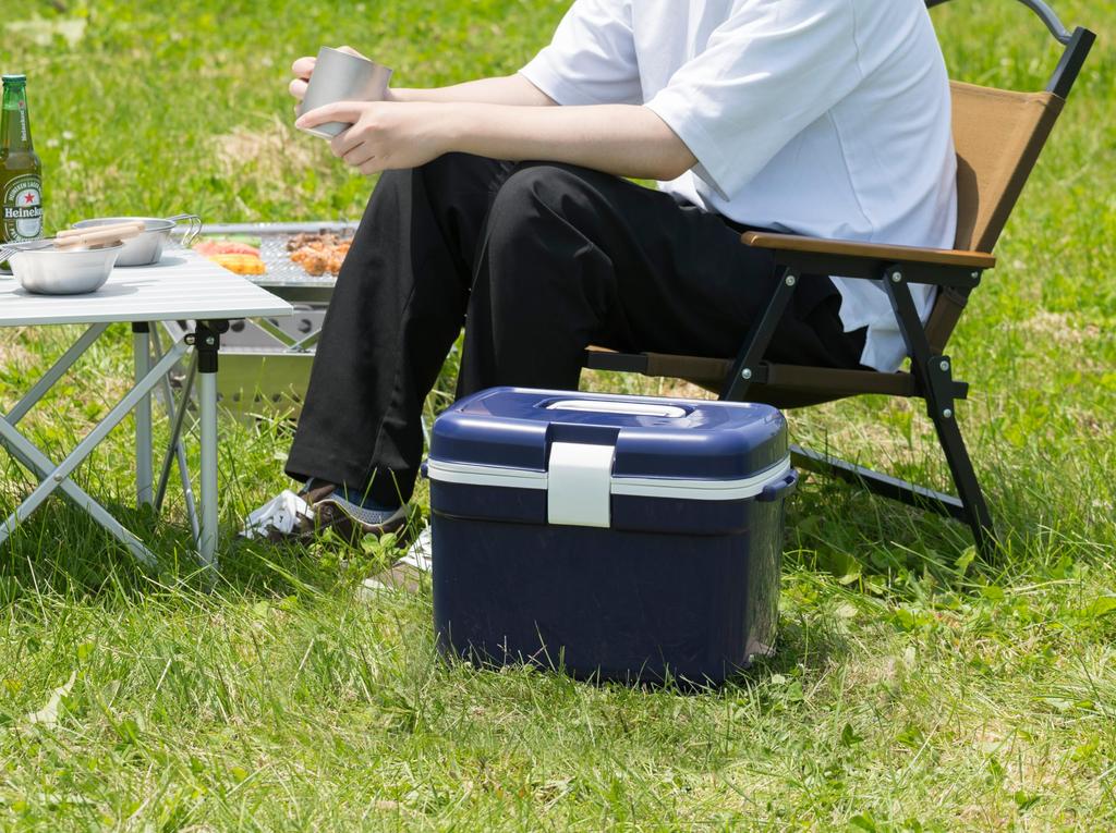 JEJ Astage Forest Crew Cooler Dark Made In with a Removable Lid for Easy W X 258mm D X 271mm Stores 500ml PET Bottles Lightweight and Holds Up To 18