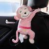 Cute Monkey Tissue Box For Car Hanging Type Unique Cartoon Rabbit Paper Towel Storage Box