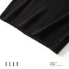 ELLE Women's Mohair Blend Color-Block Knitted Short Sleeve Sweater